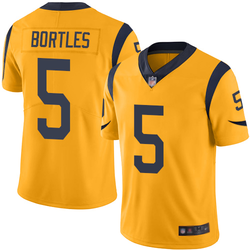Los Angeles Rams Limited Gold Men Blake Bortles Jersey NFL Football #5 Rush Vapor Untouchable